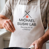 Modern Sushi Lab Name Logo Design Schürze