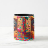 Modern Süßer Hund Te Amo Valentinstag Tasse (Zentrum)