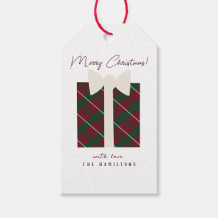 Modern Süßes Frohe Weihnachten Geschenkanhänger