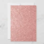 Modern Sweet 16 Glitzer Script Rose Gold Geburtsta Einladung (Rückseite)