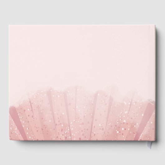 Modern Sweet 16 Script Dress Birthday Custom Gästebuch (Rückseite)