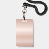 Modern Sweet 16 Script Dress Birthday VIP Ausweis (Back with Lanyard)