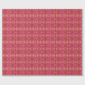 Modern Sweet Batik Gold Pink Wrapping Paper Geschenkpapier (Flach)