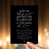 Modern Sweet Love Minimalist Wedding Reception Einladung