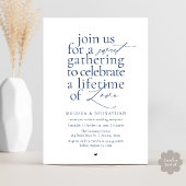 Modern Sweet Love Minimalist Wedding Reception Einladung