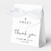 Modern Sweet Vielen Dank für Ihre Hochzeit Geschenkschachtel (Vorderseite)