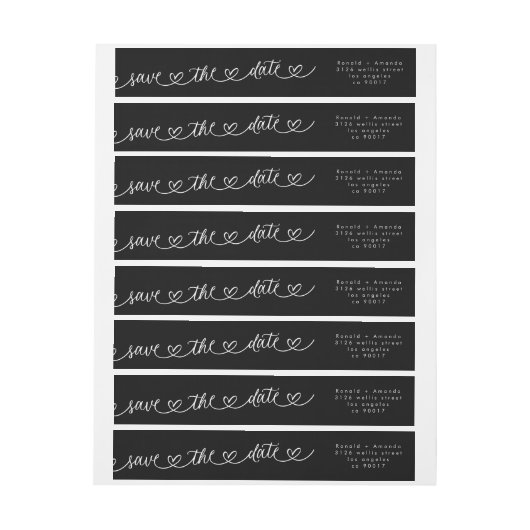 Modern Sweethearts Wedding Save the Date (Bogen)