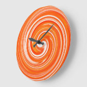 Modern Swirl Abstract Art #27 Große Wanduhr (Winkel)