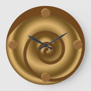 Modern Swirl Art Wall Clock Große Wanduhr