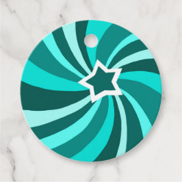 Modern Swirl HAPPY HOLIDAYS CUSTOM TO FROM Gift Geschenkanhänger