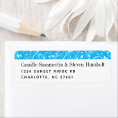 Modern Swirly Vines Return Address Label (Insitu)