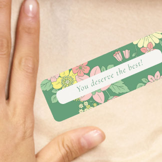 Modern Tagline Boho Floral