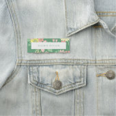 Modern Tagline Boho Floral Namensschild (Beispiel)