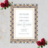 Modern Talavera Heritage Elegant Save the Date