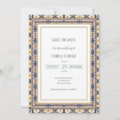 Modern Talavera Heritage Elegant Save the Date (Vorderseite)
