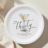 Modern “Talk Thirty to Me” Martini Glass 30th Pappteller