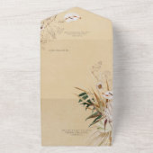 Modern Tan Boho getrocknete Blumenstrauß Kein Aben All In One Einladung (Außenbereich)