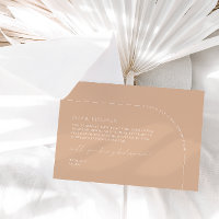 Modern Tan Elegante Arch Bridesmaid Vorschlag Card