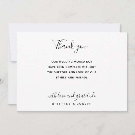 Modern Tan Foto Collage Vielen Dank (Rückseite)