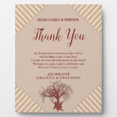 Modern Tan - Marsala Wine & Drehung Hues Fotoplatte (Vorderseite)