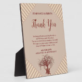 Modern Tan - Marsala Wine & Drehung Hues Fotoplatte (Seite)