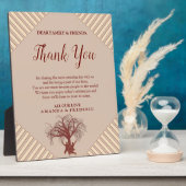 Modern Tan - Marsala Wine & Drehung Hues Fotoplatte (Seite)