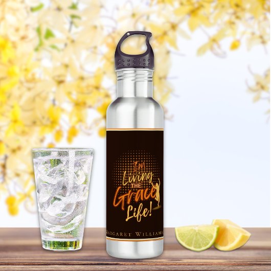 Modern Tan Weibliche Gewinnerin Grazie Leben Name  Edelstahlflasche