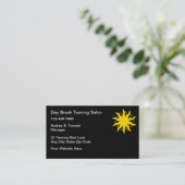 Modern Tanning Salon Business Cards Visitenkarte (Stehend Vorderseite)