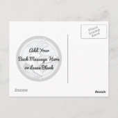 Modern Tartan Ice Skaten Vielen Dank Postkarte (Rückseite)