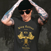 Modern Tattoo Artist Staat Individuelle Name Black