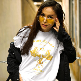 Modern Tattoo Artist Staat Individuelle Name White T-Shirt