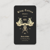 Modern Tattoo Artist Visitenkarte (Vorderseite)