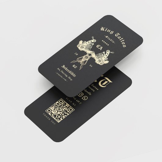 Modern Tattoo Artist Visitenkarte