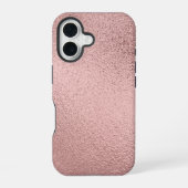 Modern Teal Gold Pink iPhone 16 Hülle (Rückseite)