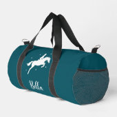 Modern Teal Horseriding Equestrian Duffle Bag (Rechte Ecke)