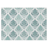 Modern Teal Nordic Damask Tischdecke (Vorderseite (Horizontal))