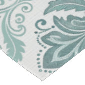 Modern Teal Nordic Damask Tischdecke (Schrägansicht)