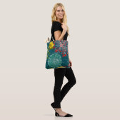 Modern Teal & Red Abstract Tasche (Am Model)