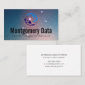 Modern-Tech-Communications-Logo | Netzwerk Visitenkarte (Vorne/Hinten)