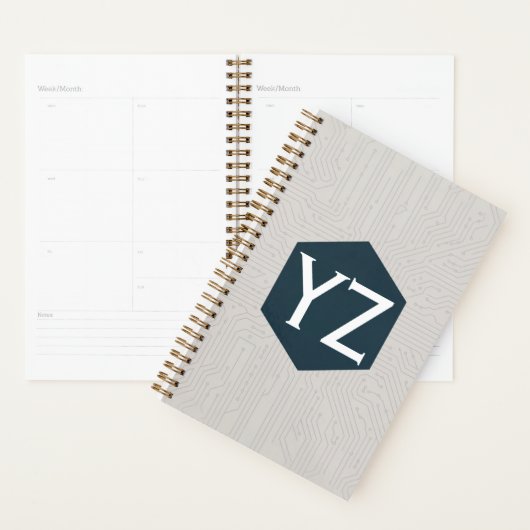 Modern Tech Grid Beige Planer (Anzeige)