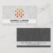 Modern Tech Logo | AI Computer Chip Visitenkarte (Vorne/Hinten)