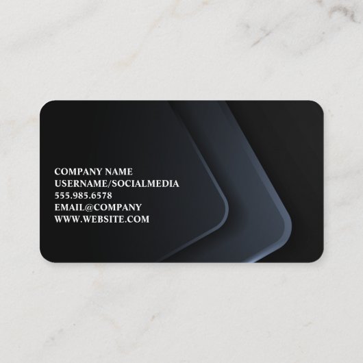 Modern-Tech-Logo | Corporate Sleek Visitenkarte (Rückseite)