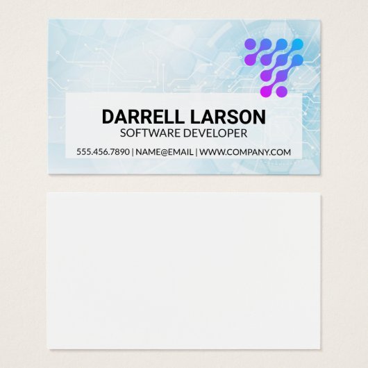 Modern-Tech-Logo | Hintergrund (Vorne & Hinten)