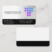 Modern Tech Logo | Kommunikations-Start Up Visitenkarte (Vorne/Hinten)