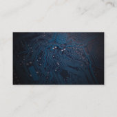 Modern Tech Logo Microchip Visitenkarte (Rückseite)