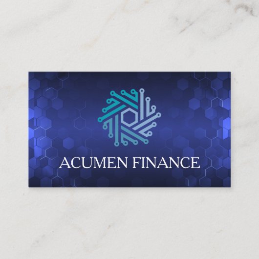 Modern-Tech-Mikrochip-Noten-Logo Visitenkarte (Vorderseite)