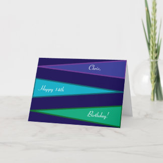 Modern Teenager Birthday Card Karte