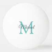 Modern Template Monogram, Initial Modern Elegant Tischtennisball (Vorderseite)