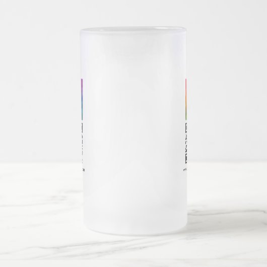 Modern Template Your Custom Logo QR Code Mattglas Bierglas (Mittel)