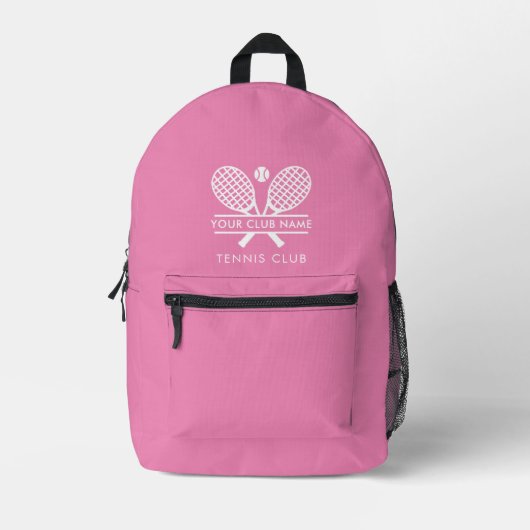 Modern Tennis Club Der Name des Sportteams Bedruckter Rucksack (Vorderseite)